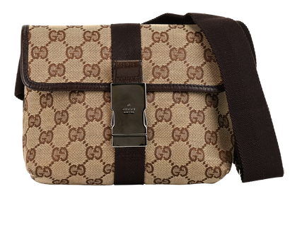 Body Pouch, £450, Handbags, Beige, Canvas, Front view